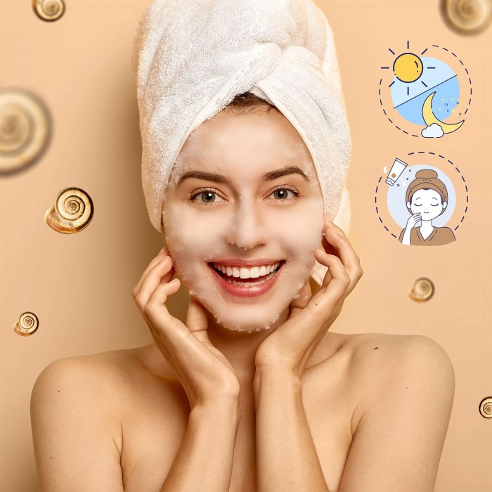 Revuele Gel peeling cu extract de melc 80 ml