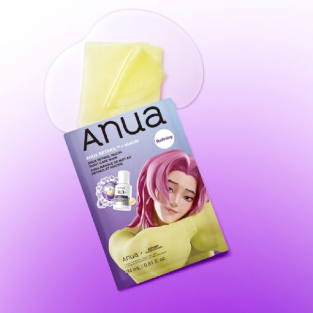 Mască din țesătură revitalizantă cu retinol și niacinamide