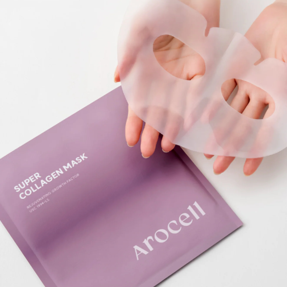 Mască din hidrogel cu colagen pentru hidratare și efect lifting