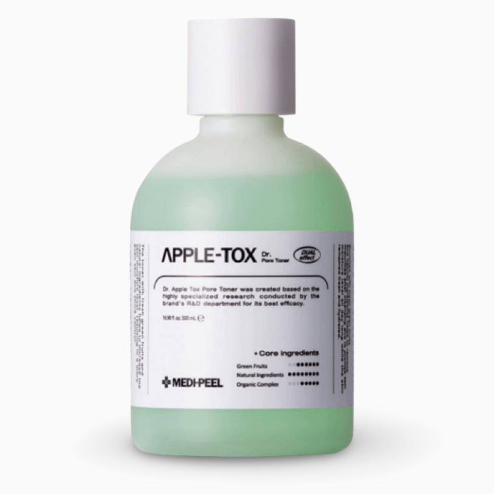 Toner exfoliant cu extract de mere pentru ten problematic