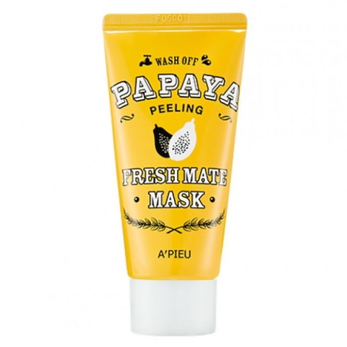 Masca purificatoare peeling cu extract de papaya APieu 50 ml