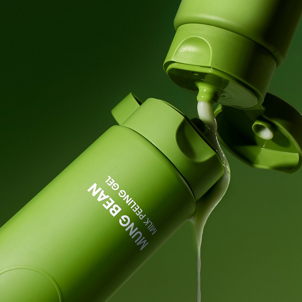 Gel exfoliant delicat cu lapte de fasole Mung