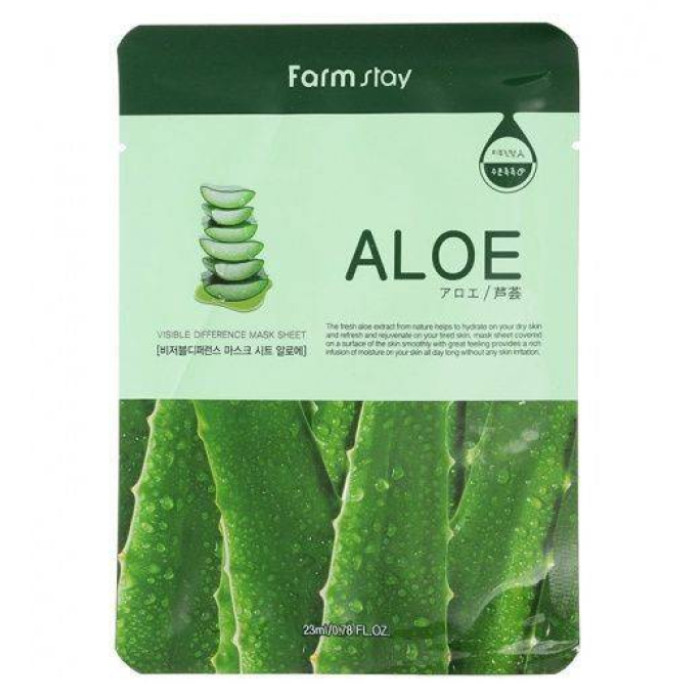 Тканевая маска для лица с экстрактом Алоэ