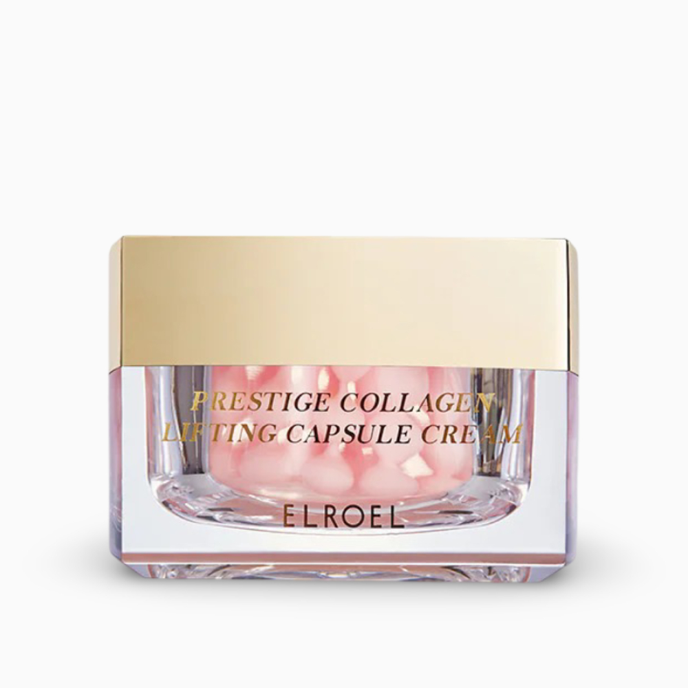 Cremă cu capsule de colagen pentru lifting și fermitate