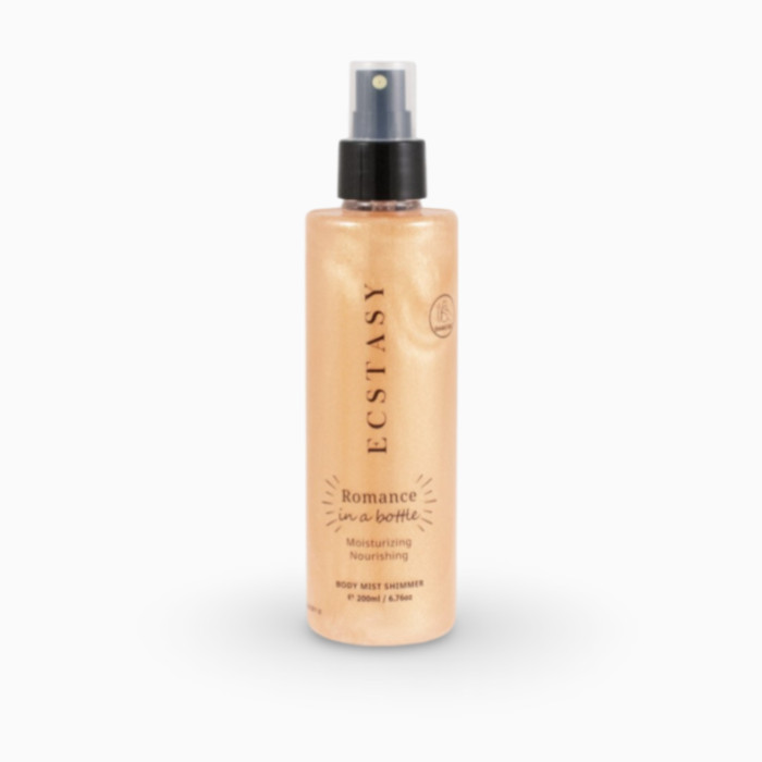 Mist stralucitor pentru bronz cu aroma de trandafir