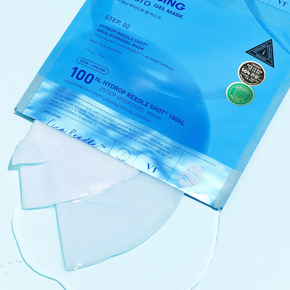 Mască din hidrogel acid hialuronic și micro-ace