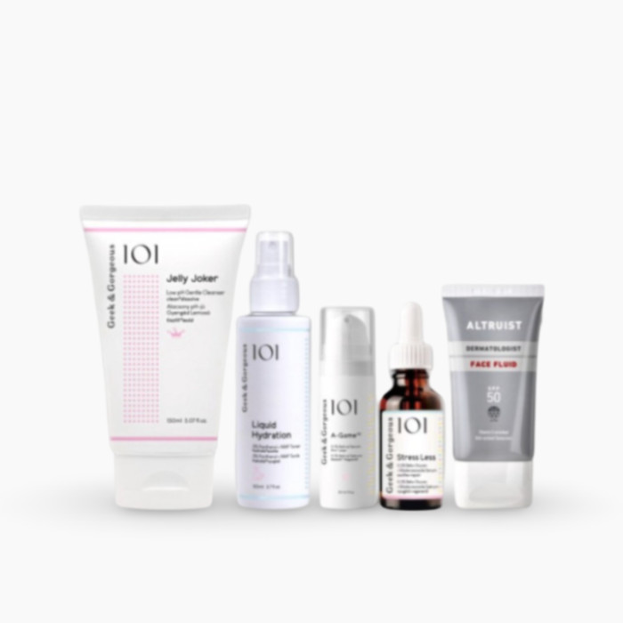 Set anti-rid pentru ten matur format din 5 produse si cutie