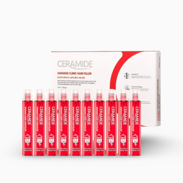 Fiole cu ceramide pentru par deteriorat