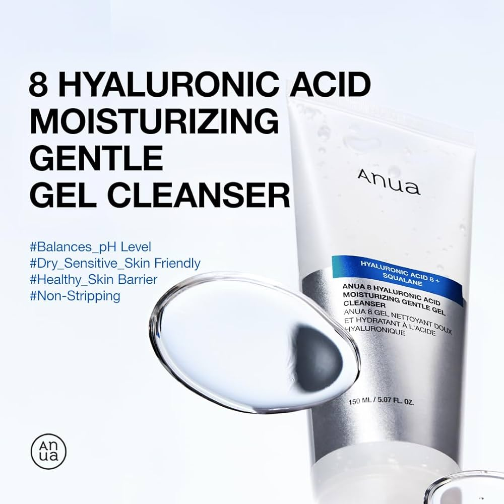 Gel blând pentru curatarea tenului cu acid hialuronic