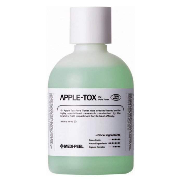 Toner exfoliant cu extract de mere pentru ten problematic