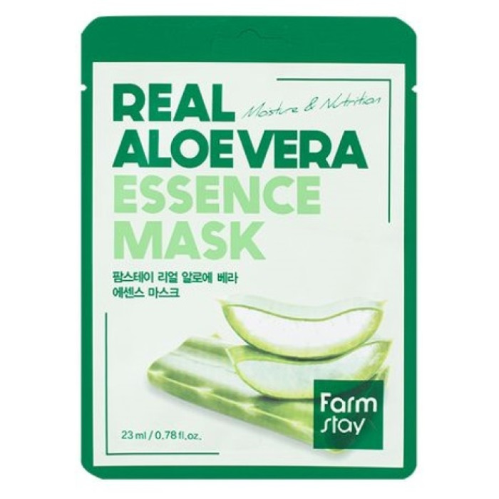 Masca din tesatura pentru fata cu extract de Aloe Vera