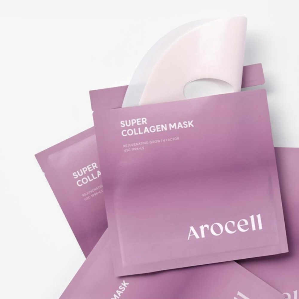 Mască din hidrogel cu colagen pentru hidratare și efect lifting