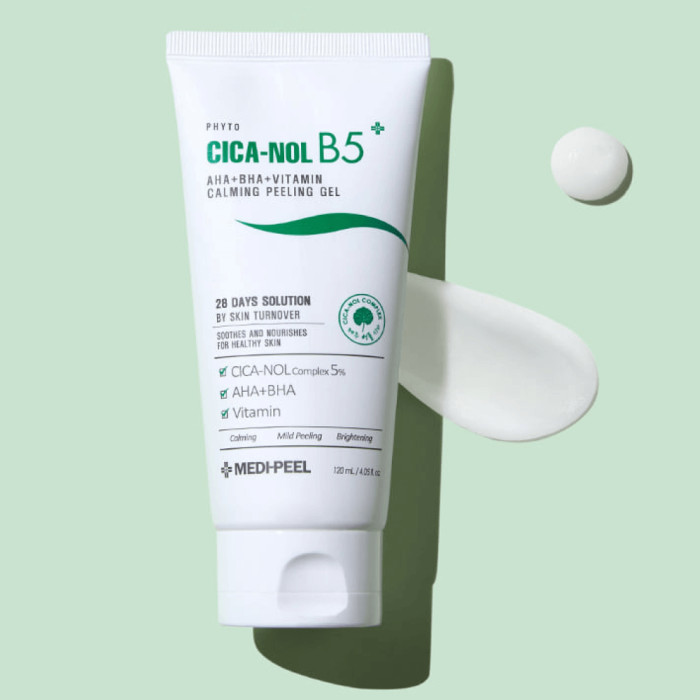 Gel exfoliant cu complex Cica-Nol B5 si acizii AHA si BHA