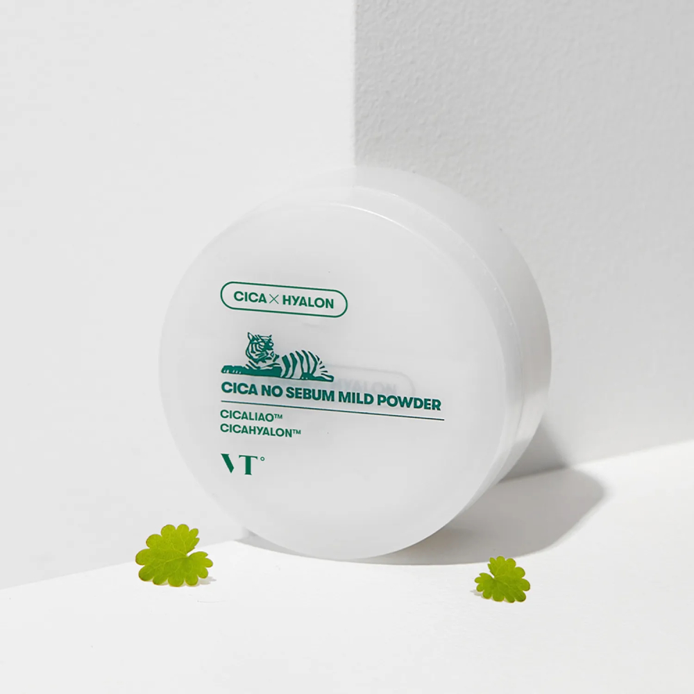 Матирующая пудра с центеллой азиатской