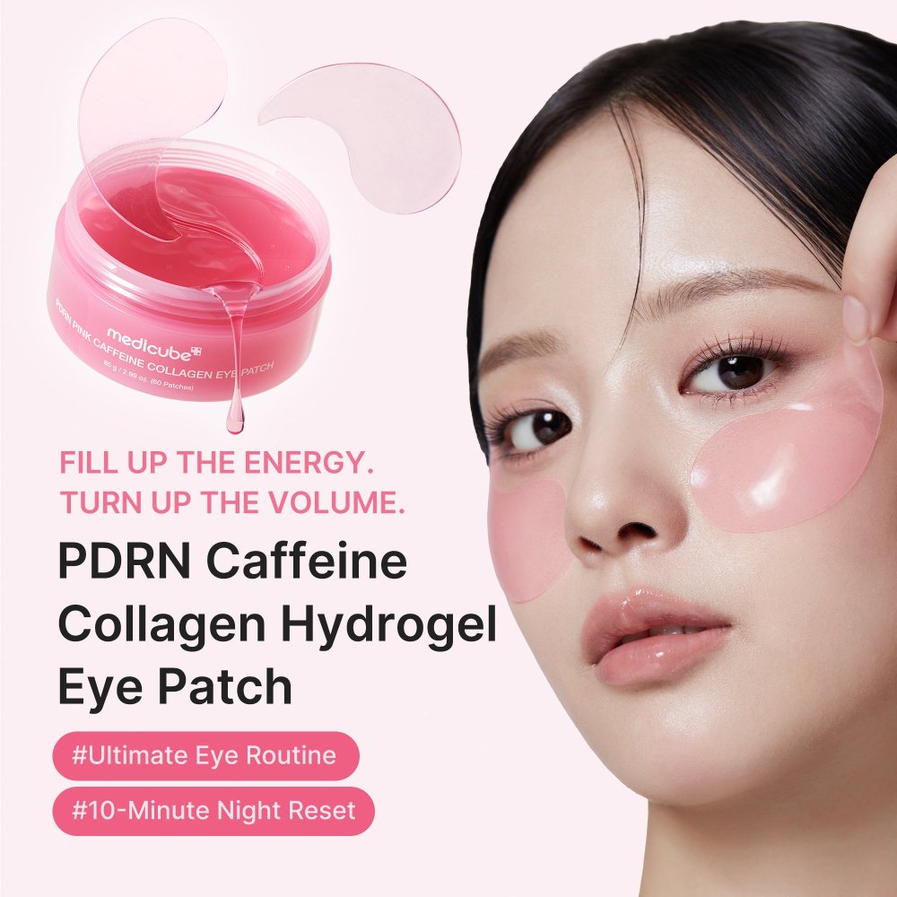 Patch-uri hidrogel pentru zona ochilor cu PDRN, colagen și cafeină, pentru reducerea pungilor și cearcănelor