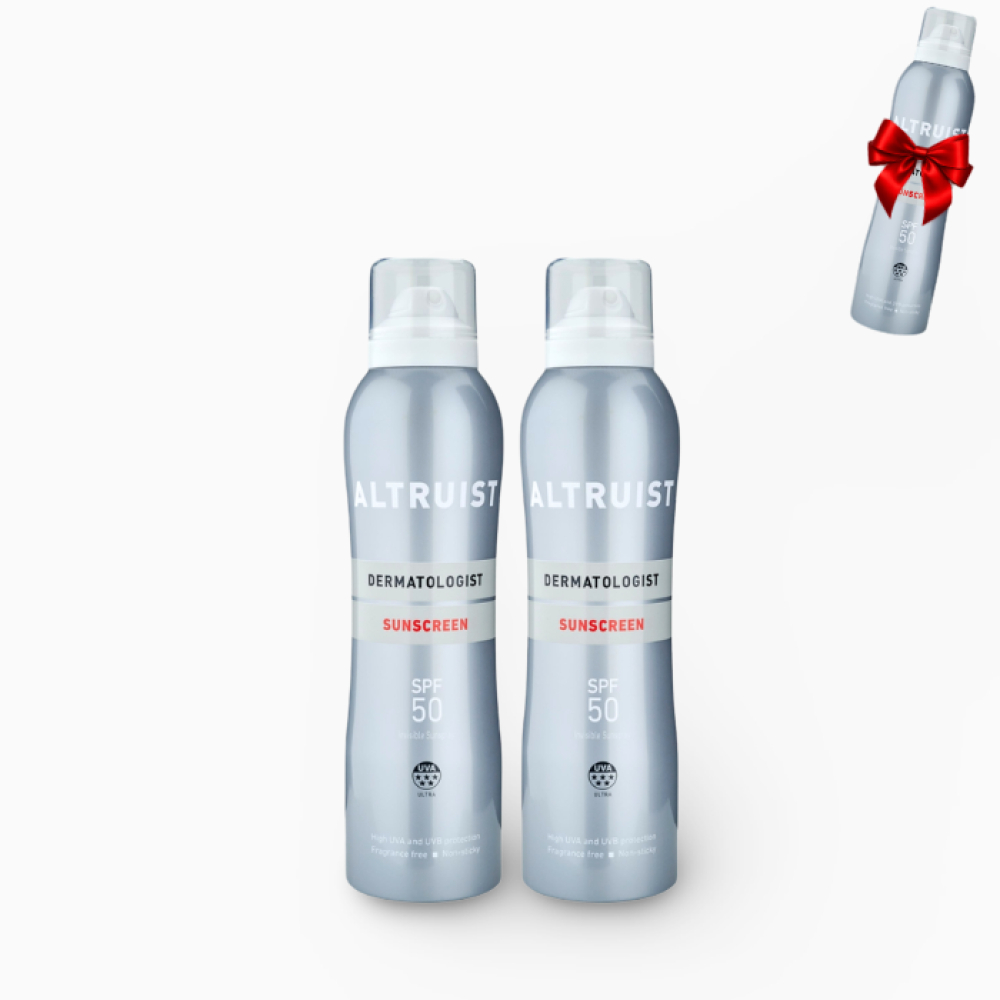 Set complet cu spray invizibil SPF50 + unul cadou