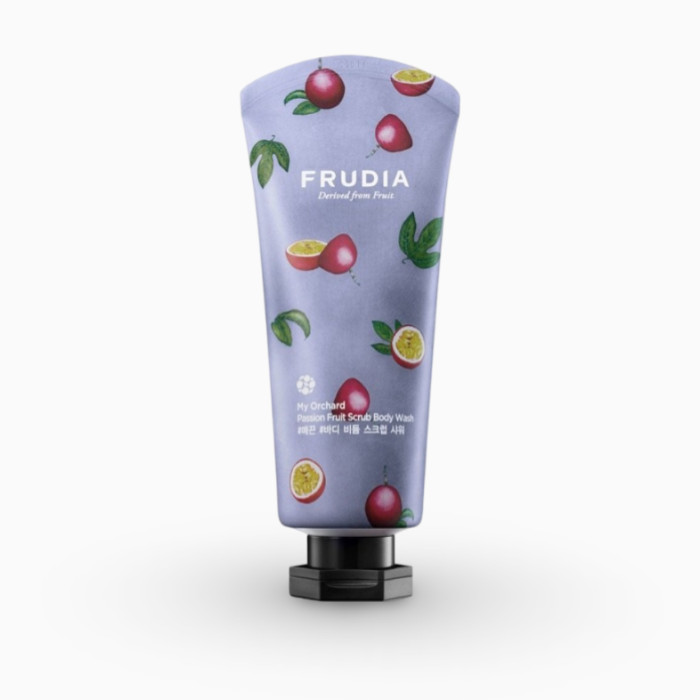 Gel-scrub de corp tonifiant cu extract de fructul pasiunii
