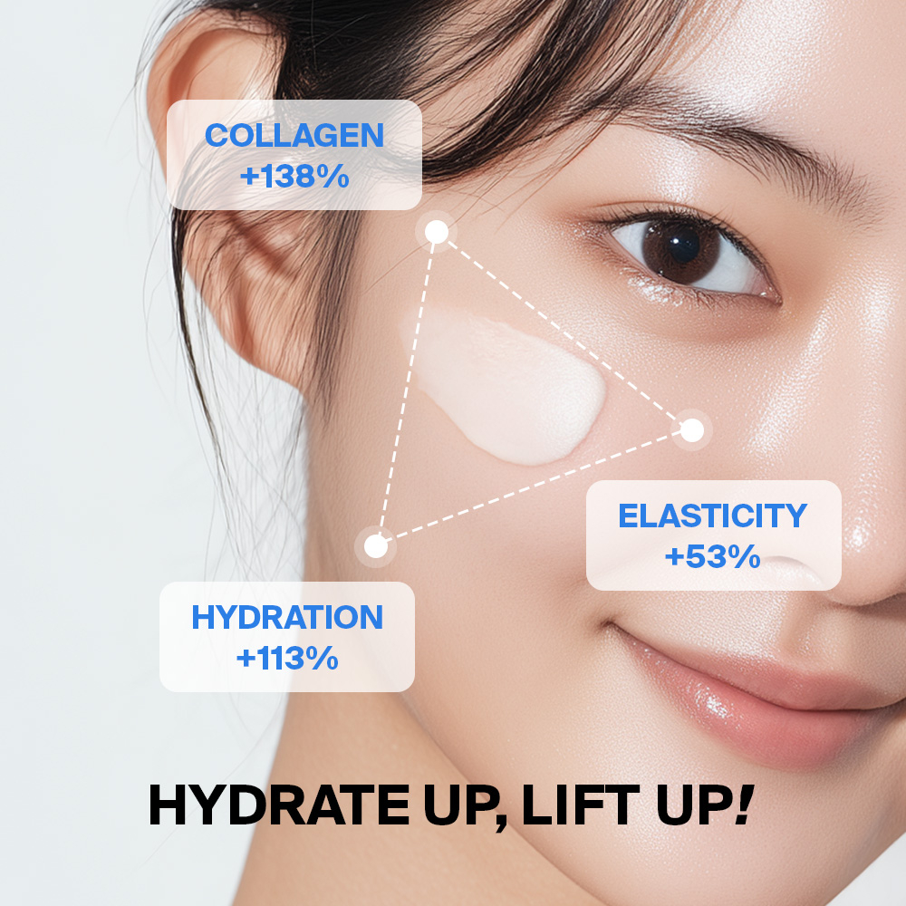 Cremă lejeră cu hidratare intensă cu Acid Hialuronic și Colagen