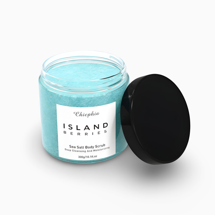 Scrub pentru corp cu sare de mare si aroma de fructe de padure