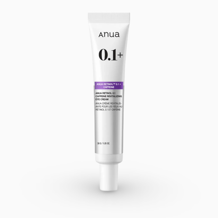 Cremă revitalizantă pentru conturul ochilor cu retinol și cafeină