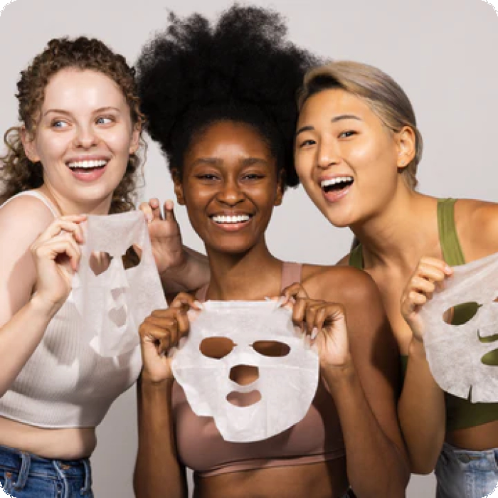 Mască din țesătură pentru față calmantă