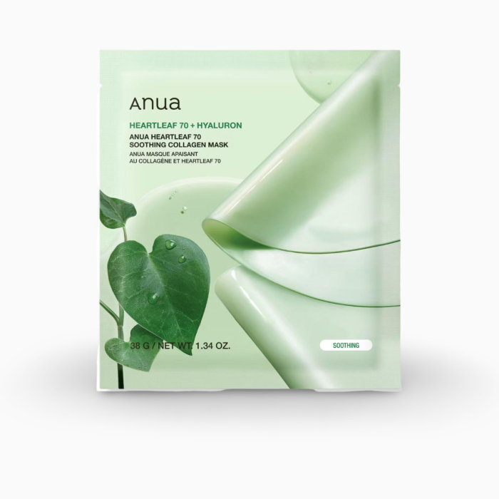 Успокаивающая гидрогелевая маска для лица с экстрактом хауттюйнии