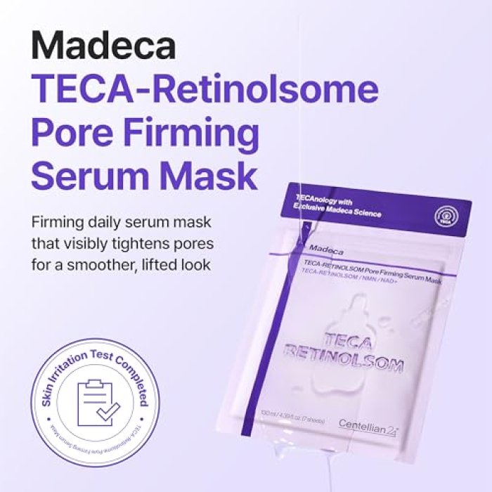 Mască din țesătură cu retinol pentru fermitate și efect anti-aging