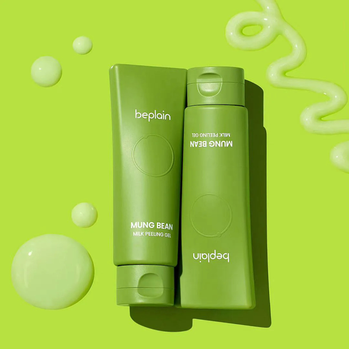 Gel exfoliant delicat cu lapte de fasole Mung