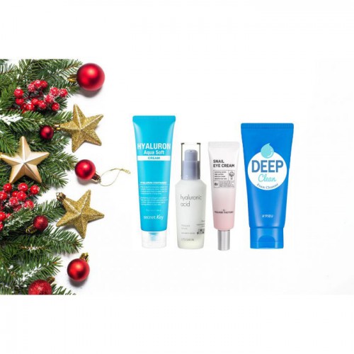 Set cadou pentru ten uscat/normal  în 4 etape