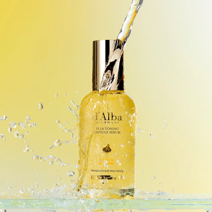 Осветляющая и тонизирующая сыворотка с витаминными капсулами