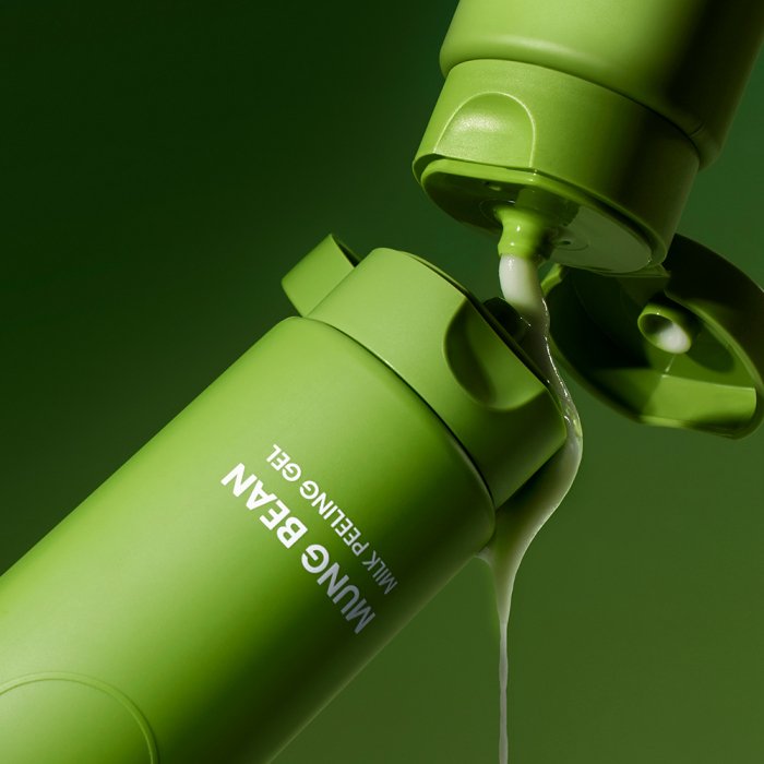 Gel exfoliant delicat cu lapte de fasole Mung
