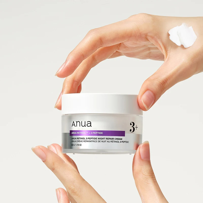 Cremă de noapte reparatoare cu retinol și peptide