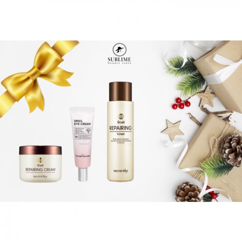 Set cadou cu mucină de melc de la Secret Key & Village 11 Factory