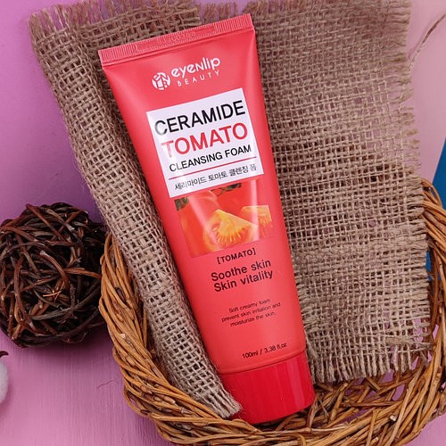 Пенка для умывания с керамидами и томатами Eyenlip