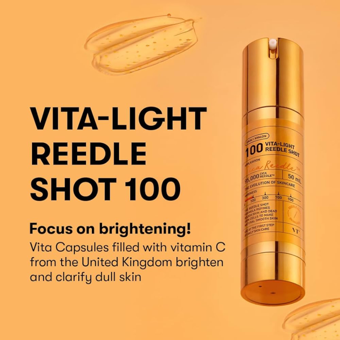 Ser iluminator cu microace și vitamine