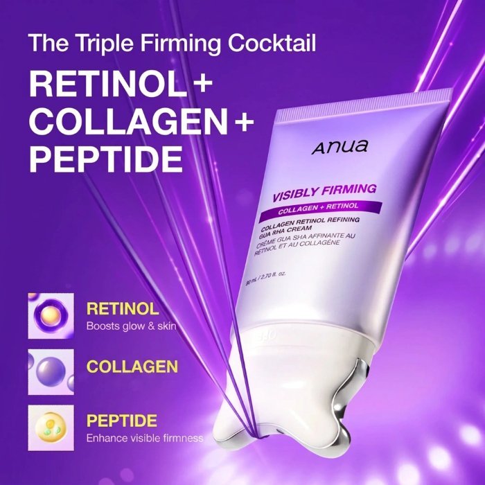 Укрепляющий крем с ретинолом и коллагеном с аппликатором гуаша