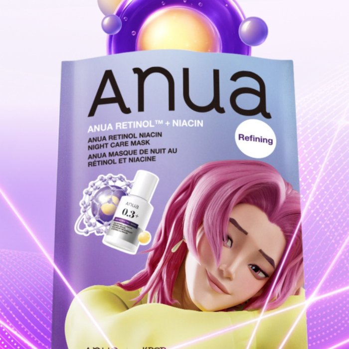 Mască din țesătură revitalizantă cu retinol și niacinamide