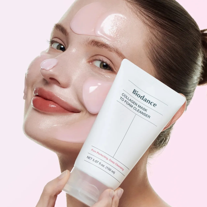 Пенная маска для очищения кожи с коллагеном