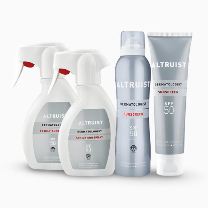 Set cu protecție solară SPF50 pentru întreaga familie