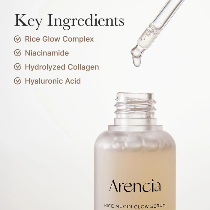 Serum cu orez fermentat și acid hialuronic
