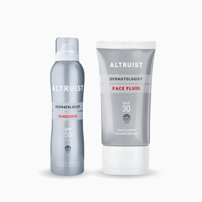 Set protectie solara fluida + Spray