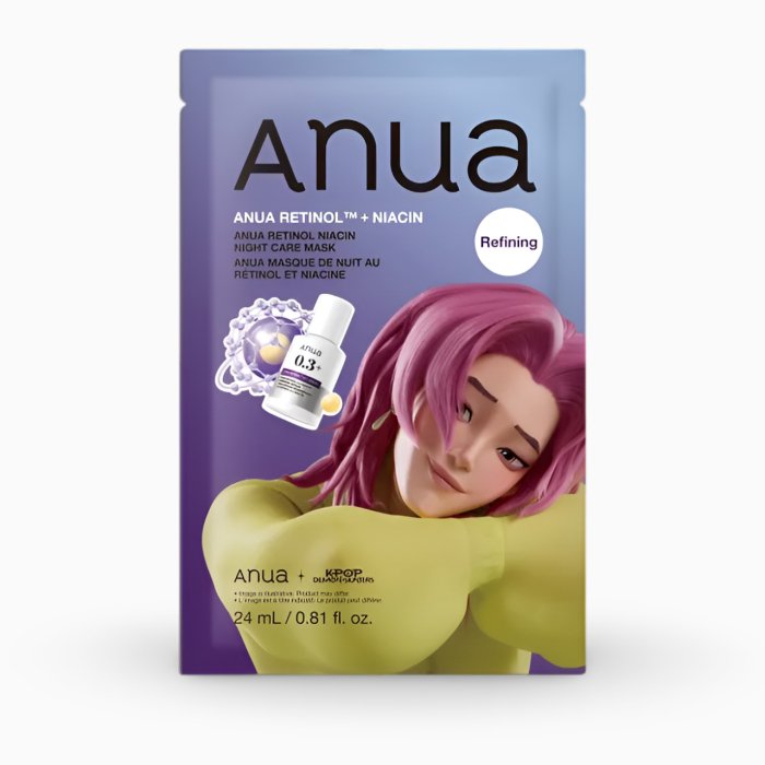 Mască din țesătură revitalizantă cu retinol și niacinamide