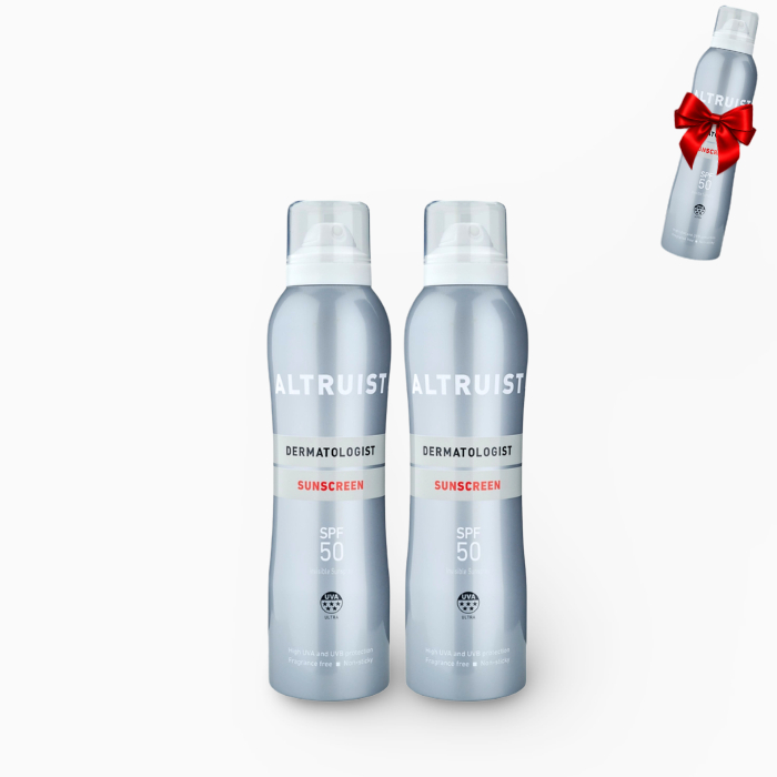 Set complet cu spray invizibil SPF50 + unul cadou