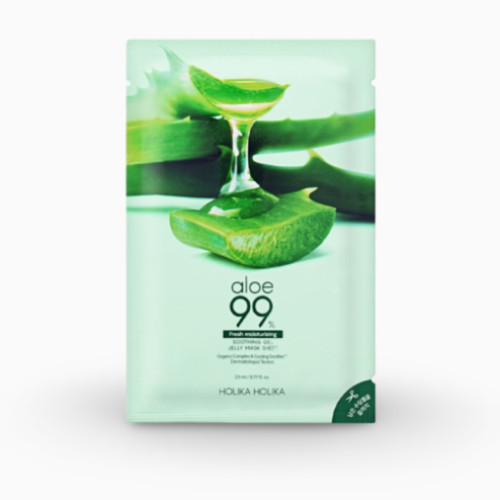 Masca din tesatura pentru fata cu extract de Aloe