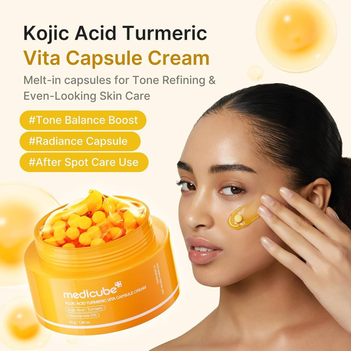 Cremă iluminatoare cu acid Kojik și turmeric
